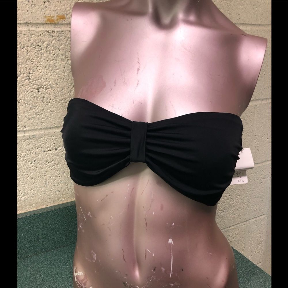 NWT Hema Bandeau Bikini Top Black Small